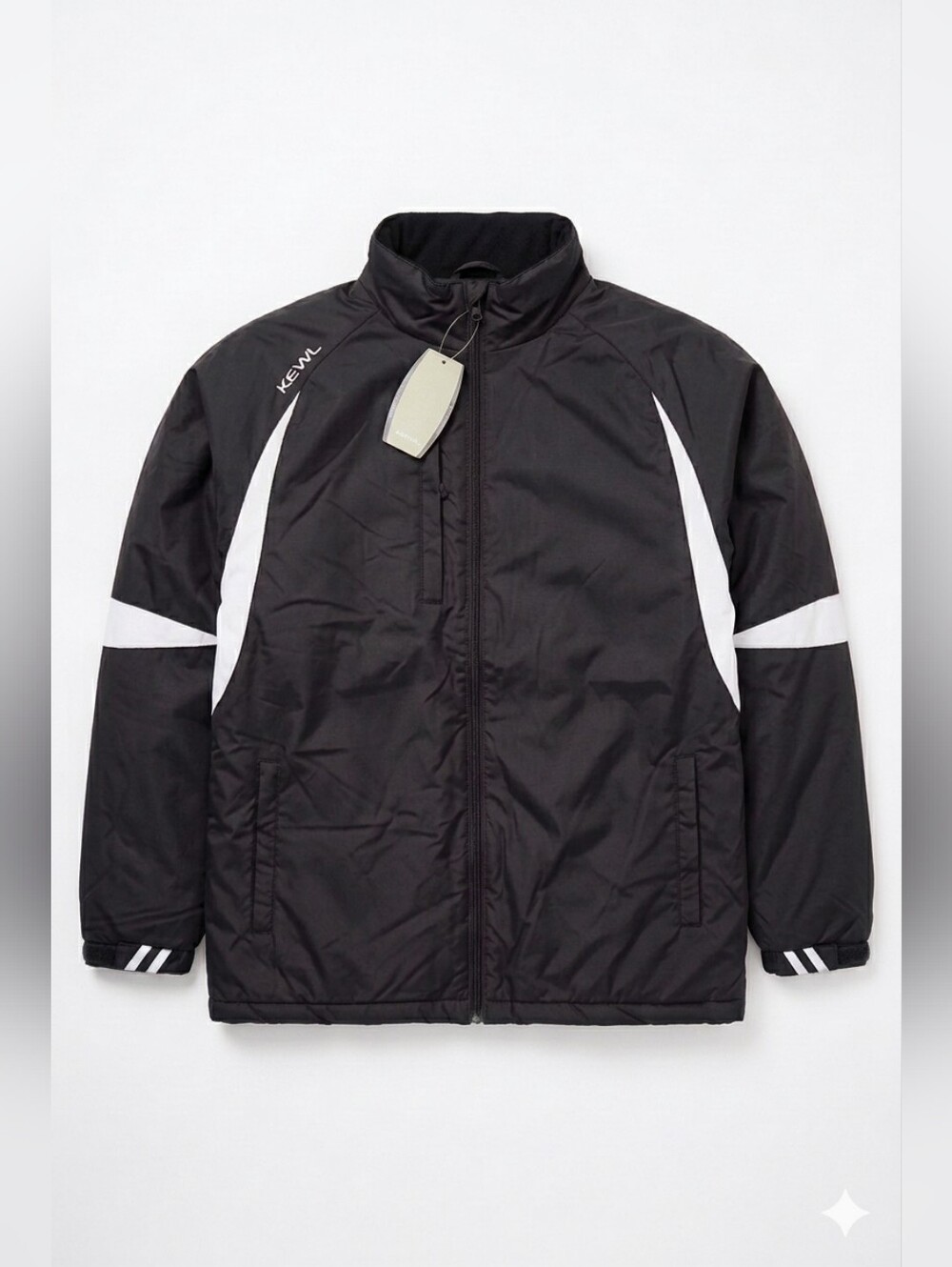 Kewl Black Eye and White Insulated Team Travel Winter Jacket, NWT, Small
